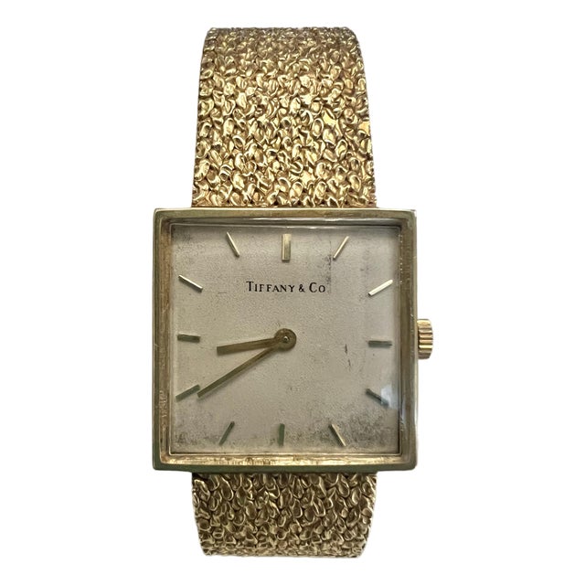 Mid 20th Century Ladies 14k Gold Tiffany Watch For Sale