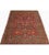 This traditional old handwoven Tabriz area rug features a directional floral design. The luxurious field of red is...