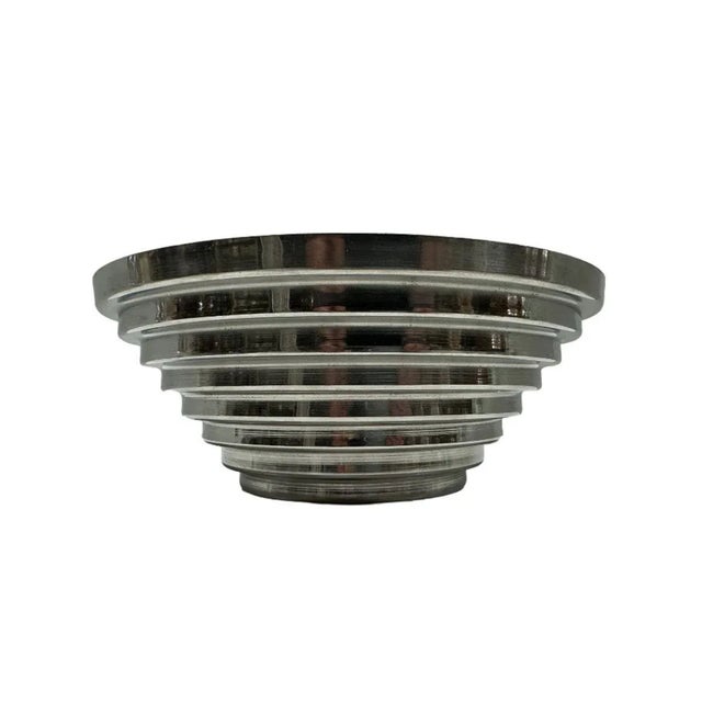 Unique stainless steel serving bowl that will look great with your mid-century modern dinnerware or in your 1980s-style...