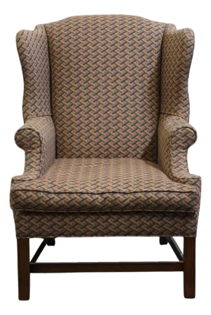Henredon Furniture Upholstered 33" Wingback Accent Arm Chair