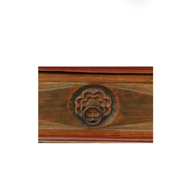 Late 20th Century Painted Indonesian Teak Armoire For Sale - Image 11 of 12