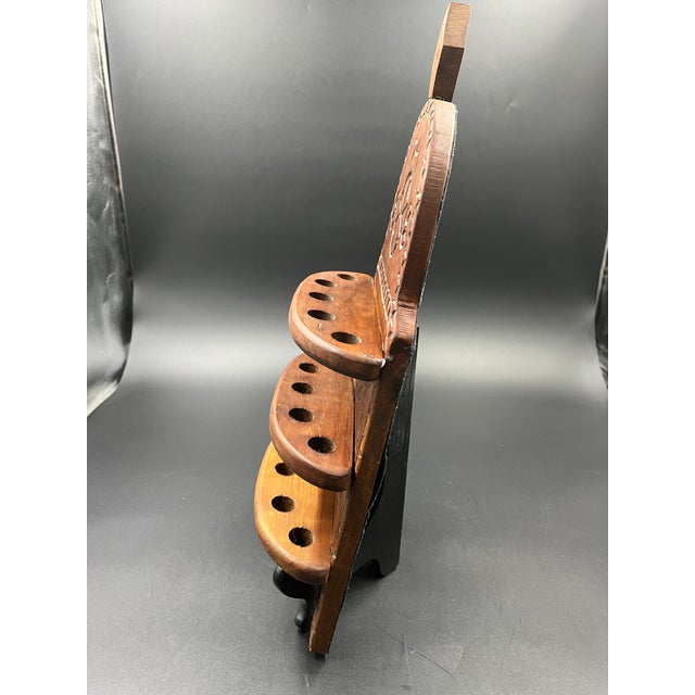 Brown Dated 1741 Fruitwood Spoon Rack For Sale - Image 8 of 12