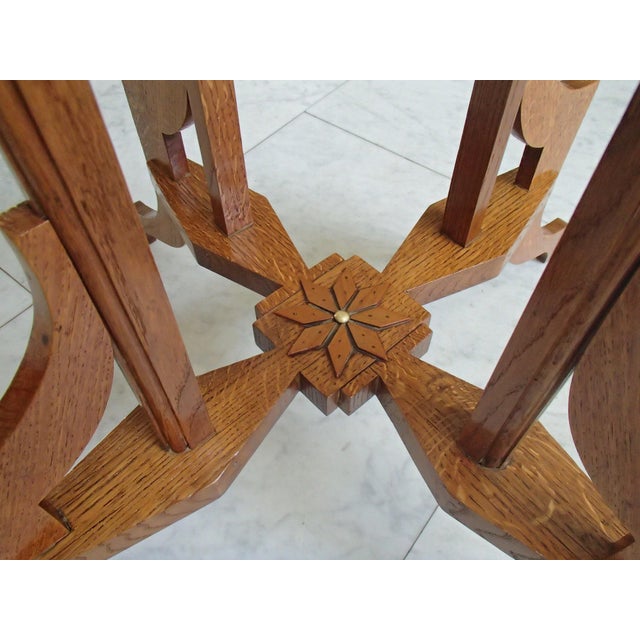 Art Nouveau Table with Carvings, 1890s For Sale - Image 5 of 10