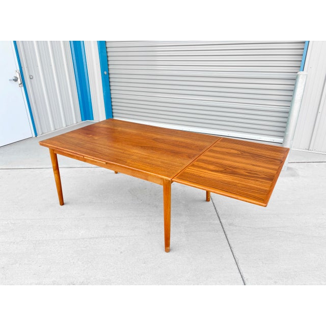 1960s 1960s Danish Modern Teak Extendable Dining Table For Sale - Image 5 of 12