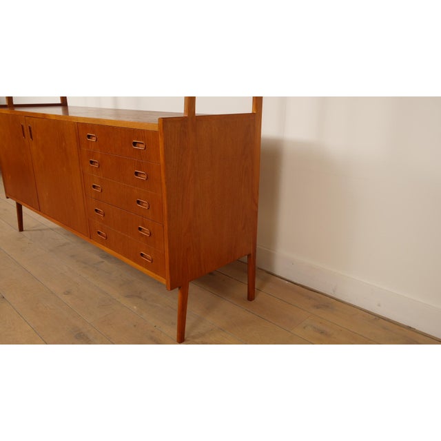 Vintage Wall Unit in Teak For Sale - Image 4 of 18