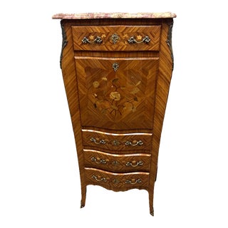 1900s Antique French Secretary Desk Abattant For Sale