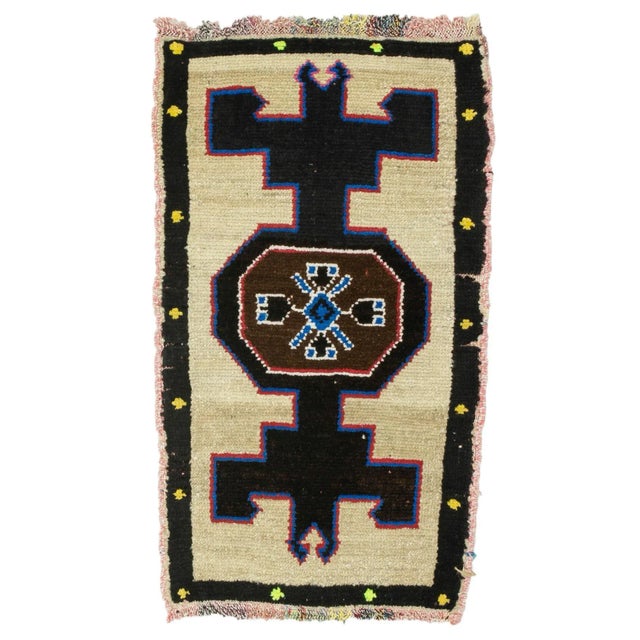 Vintage Mid Century Rug For Sale - Image 4 of 4