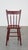 Vintage Dutch farmhouse dining room/side chair made of burgundy red colored wood. This nice wooden chair radiates a nice...