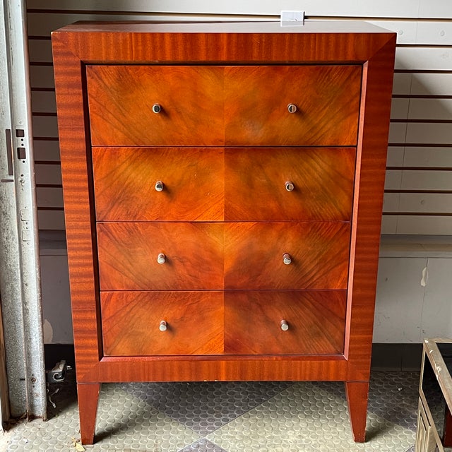 Striped Wood Grain Tall Dresser Chairish