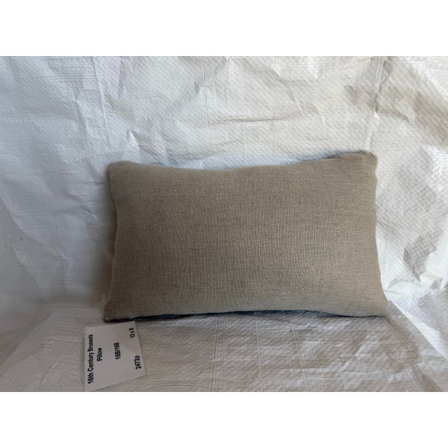 Textile 16th Century Brussels Verdure Tapestry Pillow For Sale - Image 7 of 7