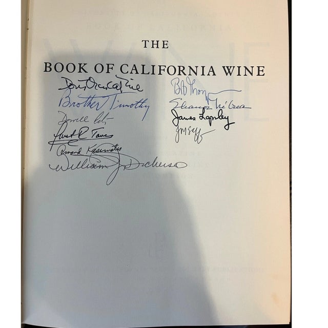 A rare and comprehensive 1st edition copy of "The University of California / Sotheby Book of California Wine" (1984). This...