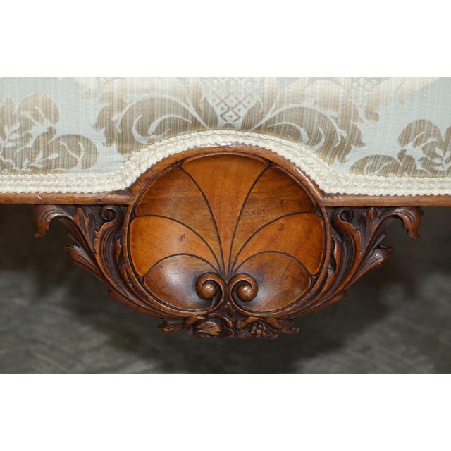 Mid 19th Century Large Wingback Armchair with Claw & Ball Carved Feet, 1840s For Sale - Image 5 of 18