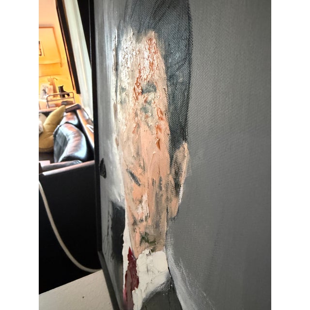 Tomoya Nakano Original Ronald Regan Framed Oil on Canvas Painting: Paid $2200 Usd For Sale - Image 4 of 5