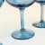 Glass Vintage Iridescent Blue Coupe Glasses - Set of 4 For Sale - Image 7 of 8