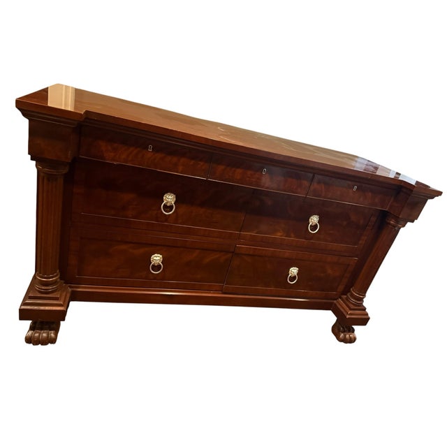 Ralph Lauren by Henredon, Regency-Style Chest/ Dresser/ Side Board, Vintage Shiny Mahogany, For Sale - Image 9 of 12