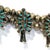 Rustic Vintage Zuni Squash Blossom Sterling Silver Turquoise Necklace With Earrings Set For Sale - Image 3 of 12