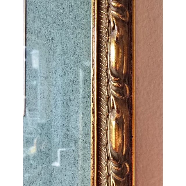 Antique 19th‑Century Calling Card Collection in Ornate Gold Frame For Sale - Image 6 of 8
