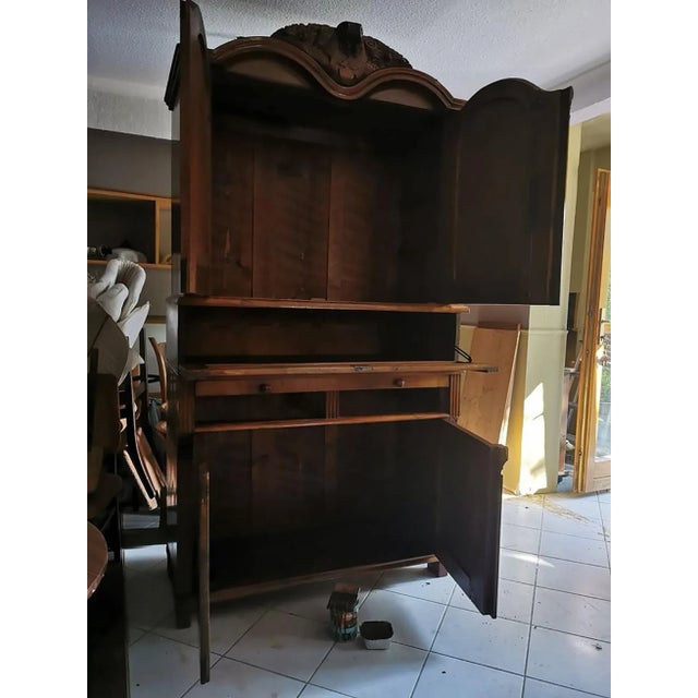 Antique Hand Painted Kitchen Cupboard For Sale - Image 4 of 6