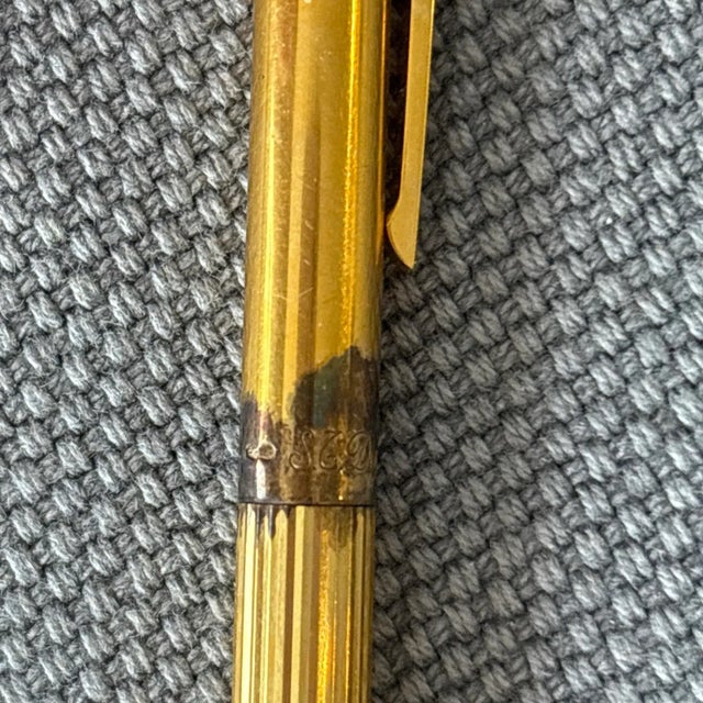 St DuPont Paris 925 Silver With Gold Plate Vintage Pen For Sale In Los Angeles - Image 6 of 10