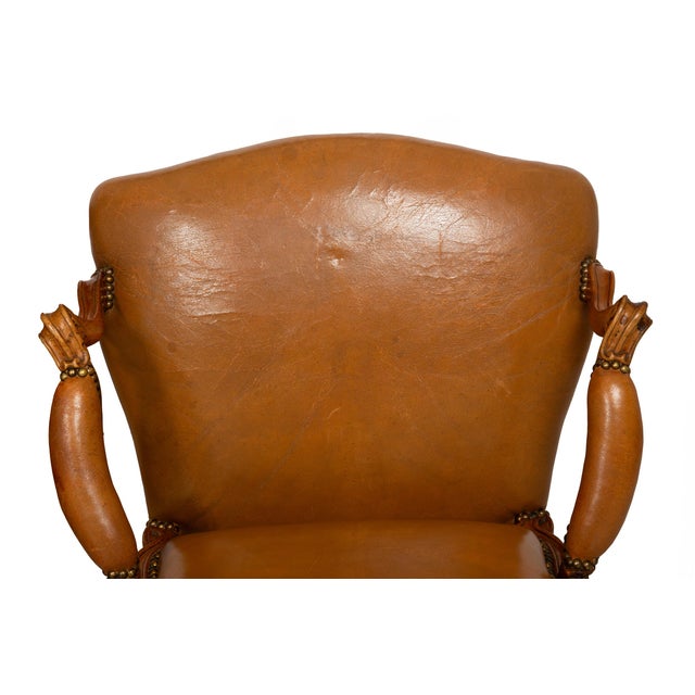 Pair of French Louis XV Carved Fauteuils Arm Chairs by Louis Cresson Ca. 1750 For Sale - Image 18 of 18