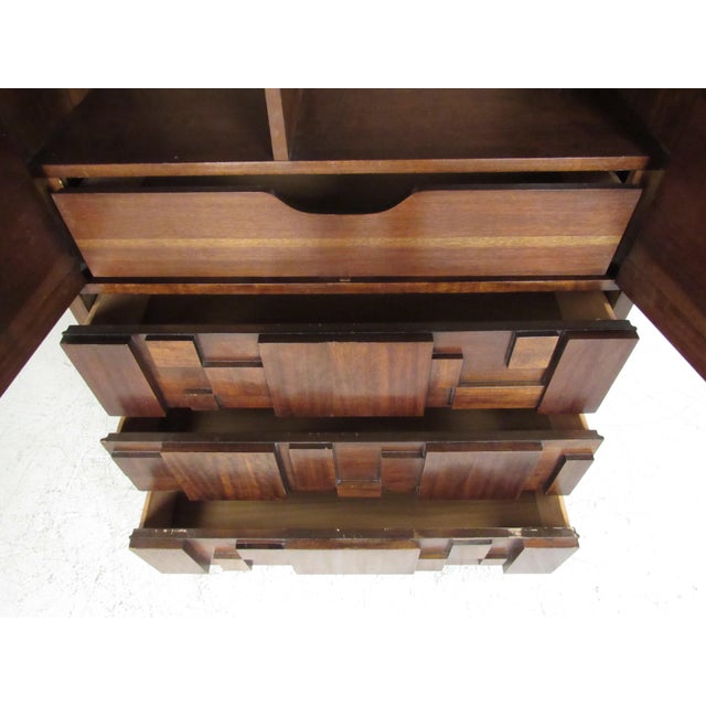 Mid Century Modern Brutalist Bedroom Set By Lane Furniture Chairish