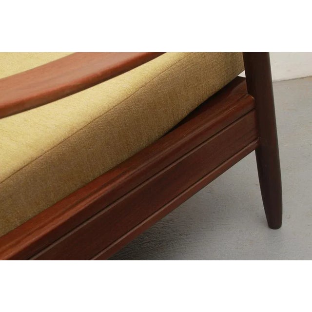 1960s Armchair in Light Yellow Fabric, 1965 For Sale - Image 5 of 12