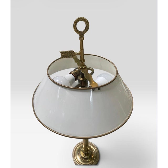1950s 1950s French Empire Style Bouillotte Table Lamp For Sale - Image 5 of 6