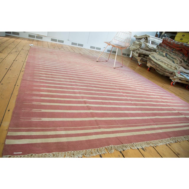 Vintage Dhurrie Carpet 7'8" x 9'11" Chairish