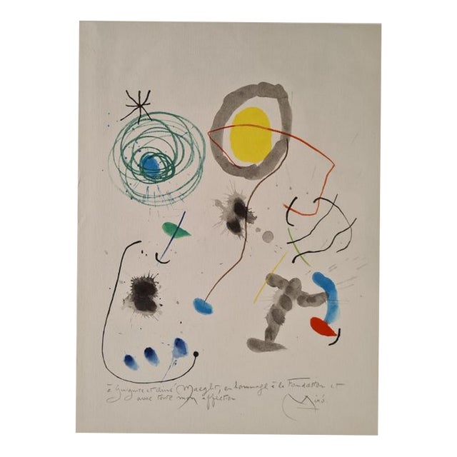 Joan Miró, Quelques fleurs pour des amis, 1964, Facsimile Print For Sale