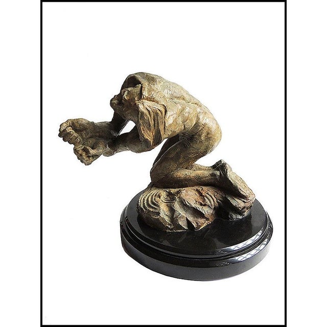Richard MacDonald Authentic Bronze Sculpture "Romeo" as depicted by Rudolf Nureyev, measuring approximately 17"h x 19.5",...