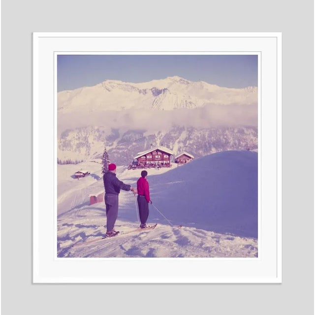 Skiers In Th Alps 1951 by Toni Frissell Skiers stand and take in a classic alpine scene, Klosters, 1951 Antoinette...