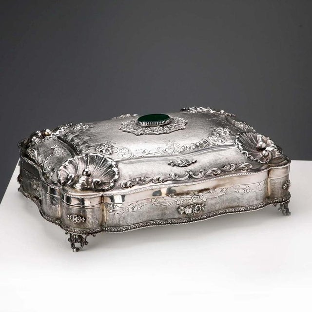 Silver Box with Plant and Floral Motifs For Sale - Image 16 of 16