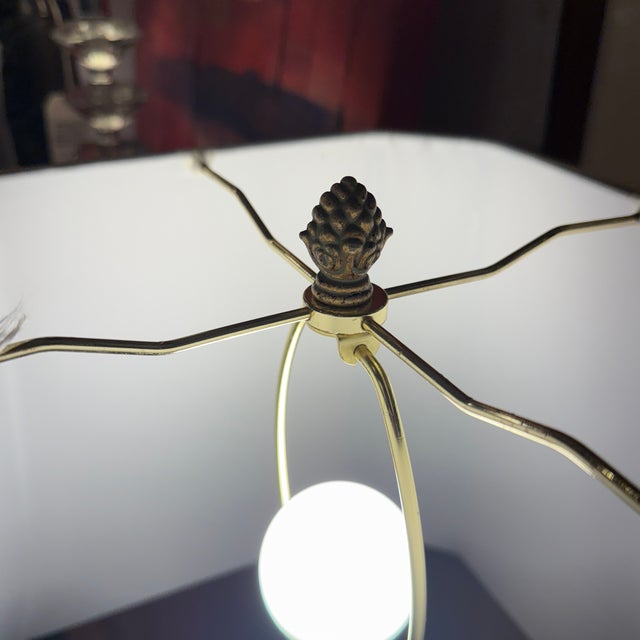 Vintage Stiffel Turned Brass Table Lamp For Sale - Image 12 of 12