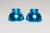 1960s Pair of Mid-Century Modern Turquoise Anodized Aluminum Sherbets / Bowls For Sale - Image 5 of 9