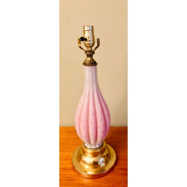 Murano Vintage 1950s Murano Art Glass Lamp For Sale - Image 4 of 5