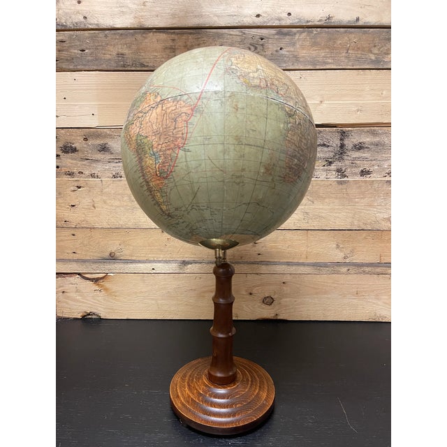 Vintage German Table Globe by Paul Räth & Dr A Krause, Leipzig, 1920s For Sale - Image 3 of 7