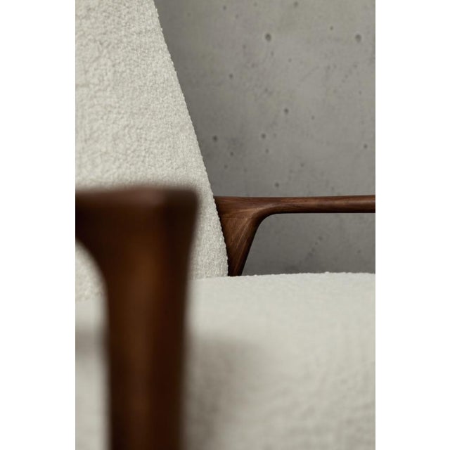 Mid-Century Scandinavian Modern White Teak Armchair from Bröderna Andersson, 1960s For Sale - Image 18 of 18