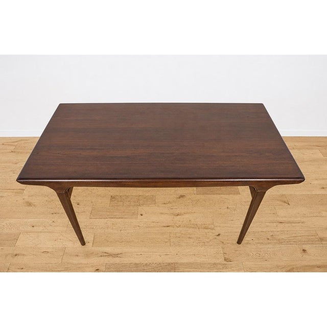 Brown Mid-Century Modern Teak Extending Dining Table by Johannes Andersen for Uldum Møbelfabrik, Denmark, 1960s For Sale - Image 8 of 18