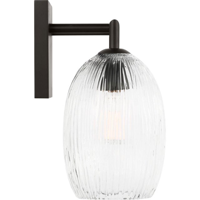 2020s Hable by Visual Comfort Studio Serafina 2-Light Vanity Sconce in Aged Iron Black Finish For Sale - Image 5 of 5