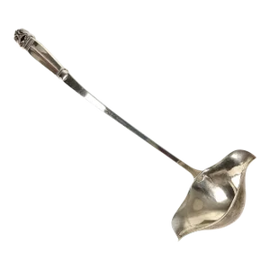 1960s Large International Sterling Silver Royal Danish Punch Ladle