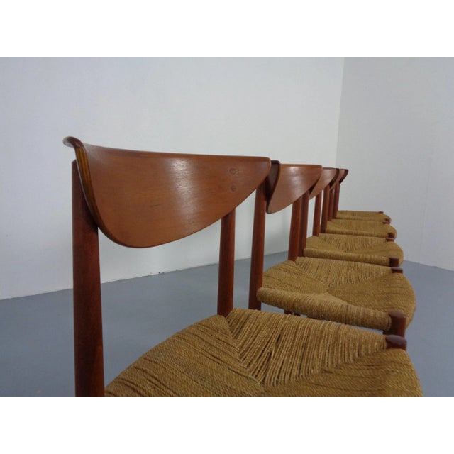 Modell 316 Dining Chairs by Peter Hvidt & Orla Mølgaard-Nielsen for Søborg Furniture, Denmark, 1950s, Set of 5 For Sale - Image 15 of 18