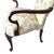 Brown Pair of Georgian Revival Armchairs, Vintage Floral Upholstery For Sale - Image 8 of 18