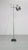 Scandinavian modern period floor lamp designed in 1970's period, Denmark. Chrome metal lamp shade is in two colours-...