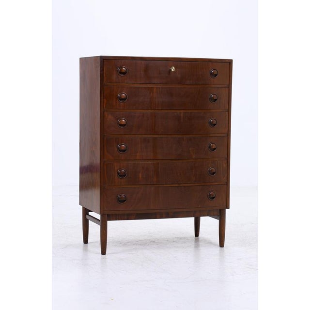 Mid-Century Danish Wooden Chest of Drawers, 1960s For Sale - Image 3 of 12