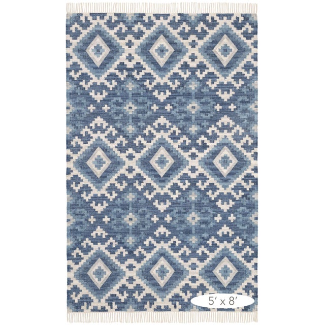 Dash & Albert Dash & Albert by Annie Selke Marmara Kilim Woven Cotton Rug, 9' 6" x 13' 6" For Sale - Image 4 of 4