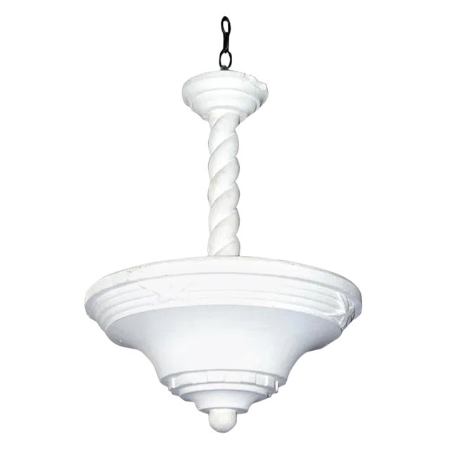 French Plaster Ceiling Uplight For Sale