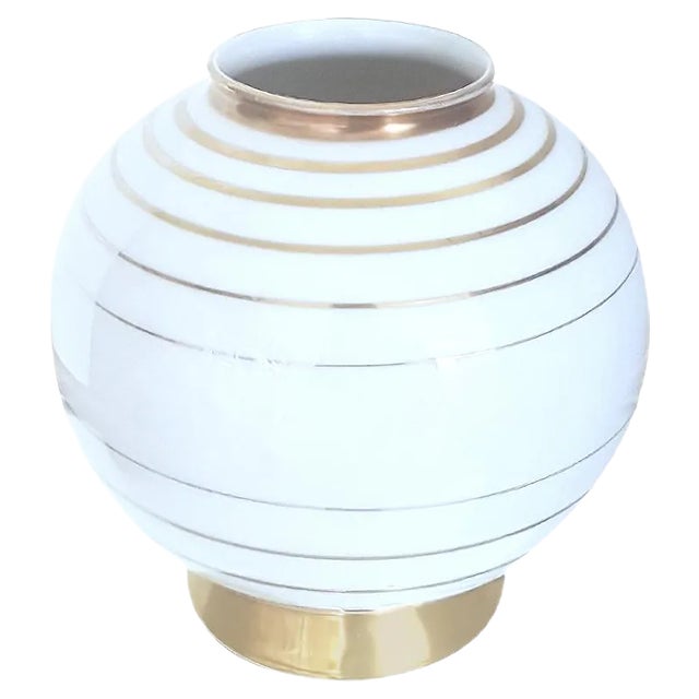 Gilt Porcelain Vase from Alt Schoenwald For Sale