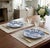 Pair of Italian Les Ottomans Hand-Painted Blue Coral Oyster Plates For Sale - Image 10 of 11