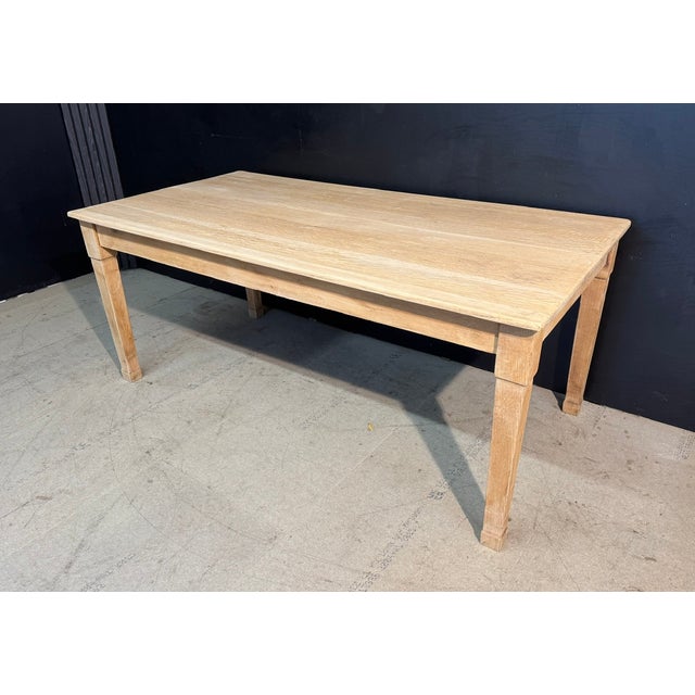 Vintage Kitchen Dining Table in Oak, 1925 For Sale - Image 4 of 15