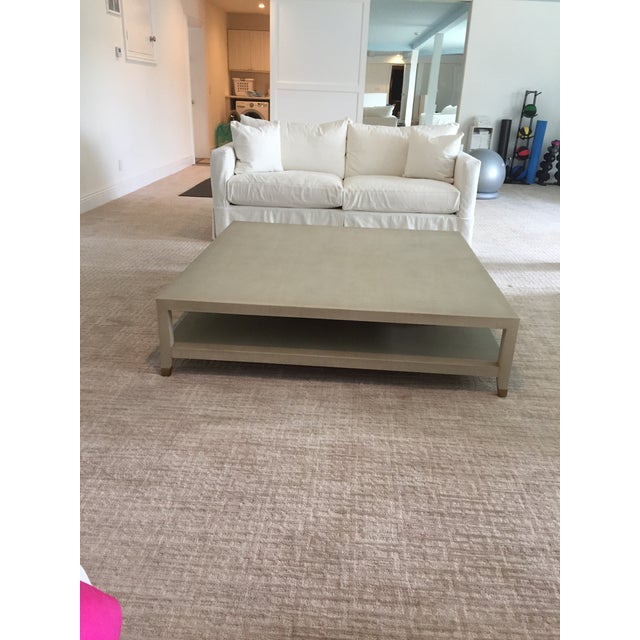 Restoration Hardware Shagreen Square Coffee Table Chairish